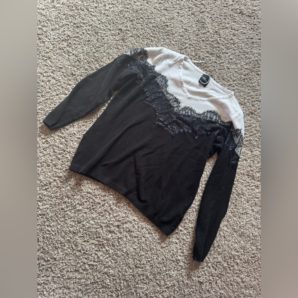 Black and white shirt
